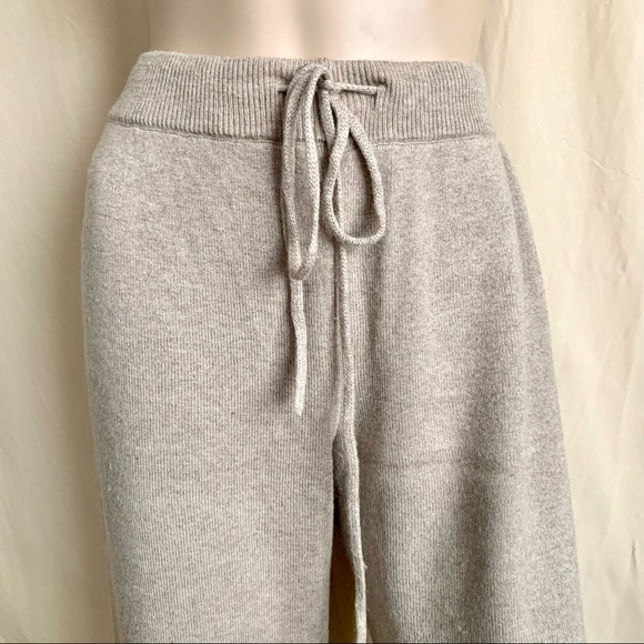 Genuine People Khaki Cashmere Drawstring Pants - Picture 7 of 16